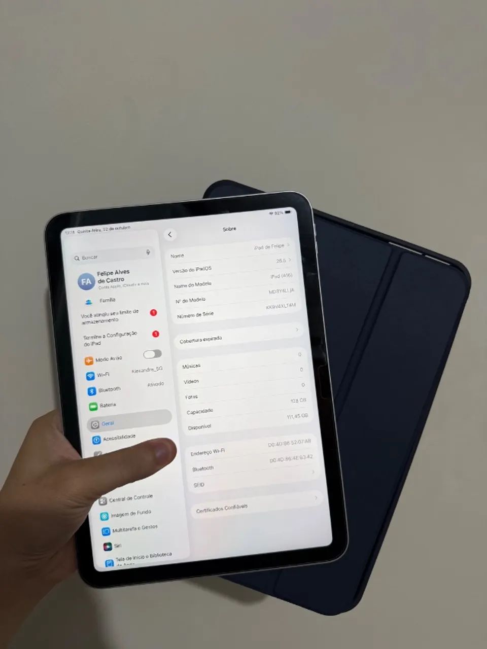 IPAD 11 (A16) 128GB - ACEITO OLX PAY - Foto 4