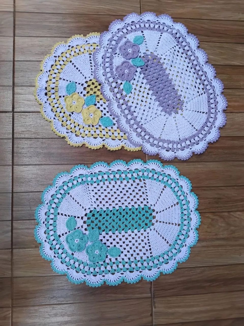 Tapete croche cores Marshmallow  - Foto 4