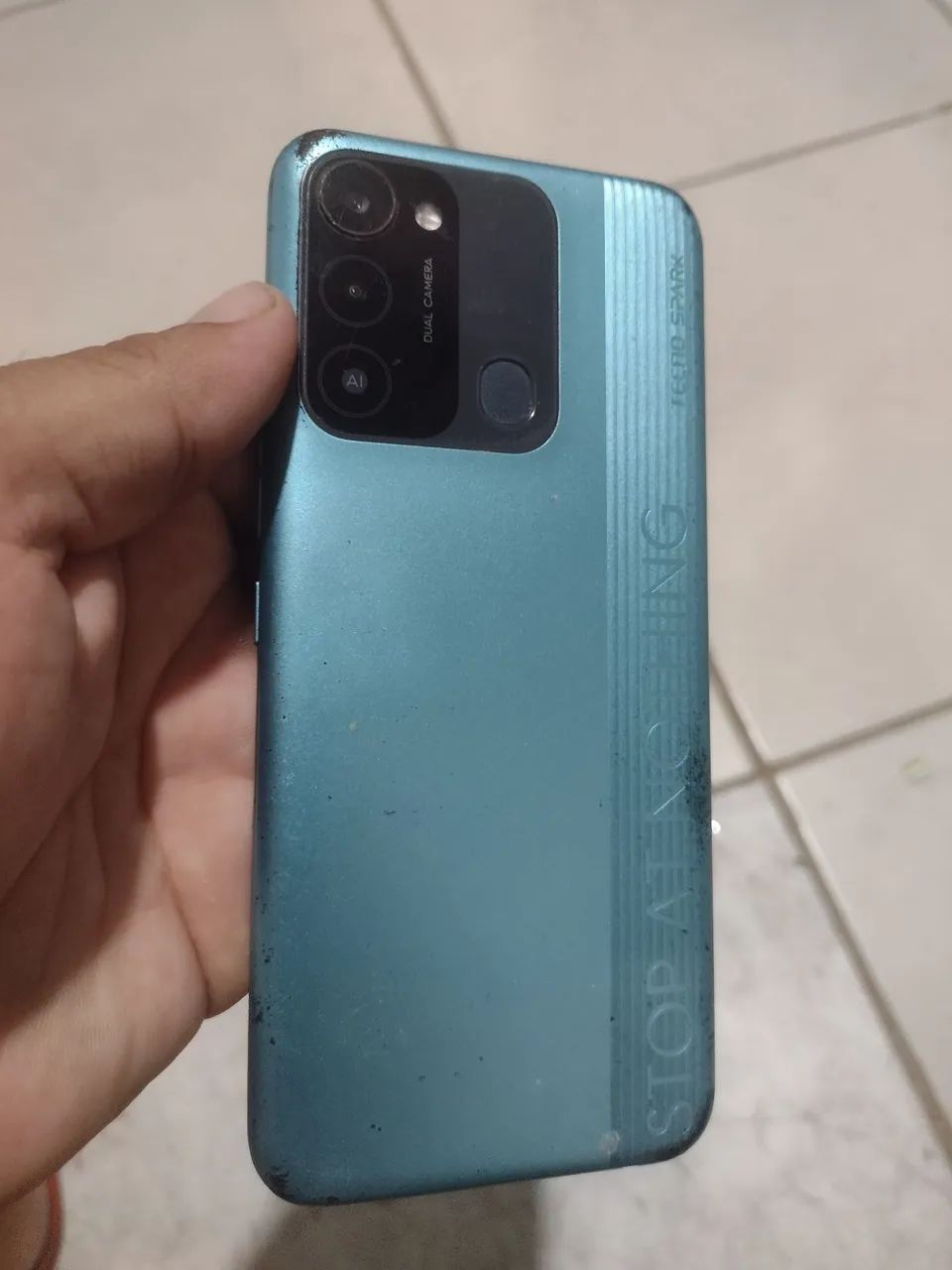 Vendo tecno spark 8c display queimado! - Foto 2