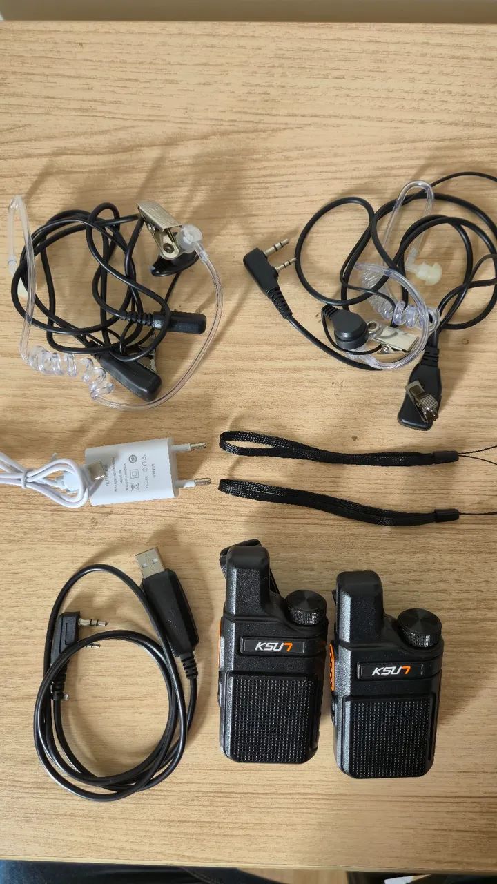 Kit 2 Rádios Comunicadores Walkie talkie 3km Ksut Pmr 446 - Foto 4