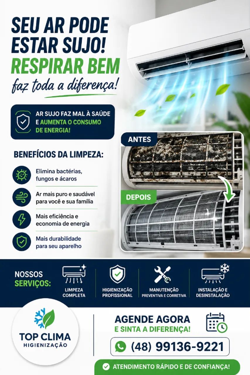 SEU AR-CONDICIONADO ESTÁ REALMENTE LIMPO?