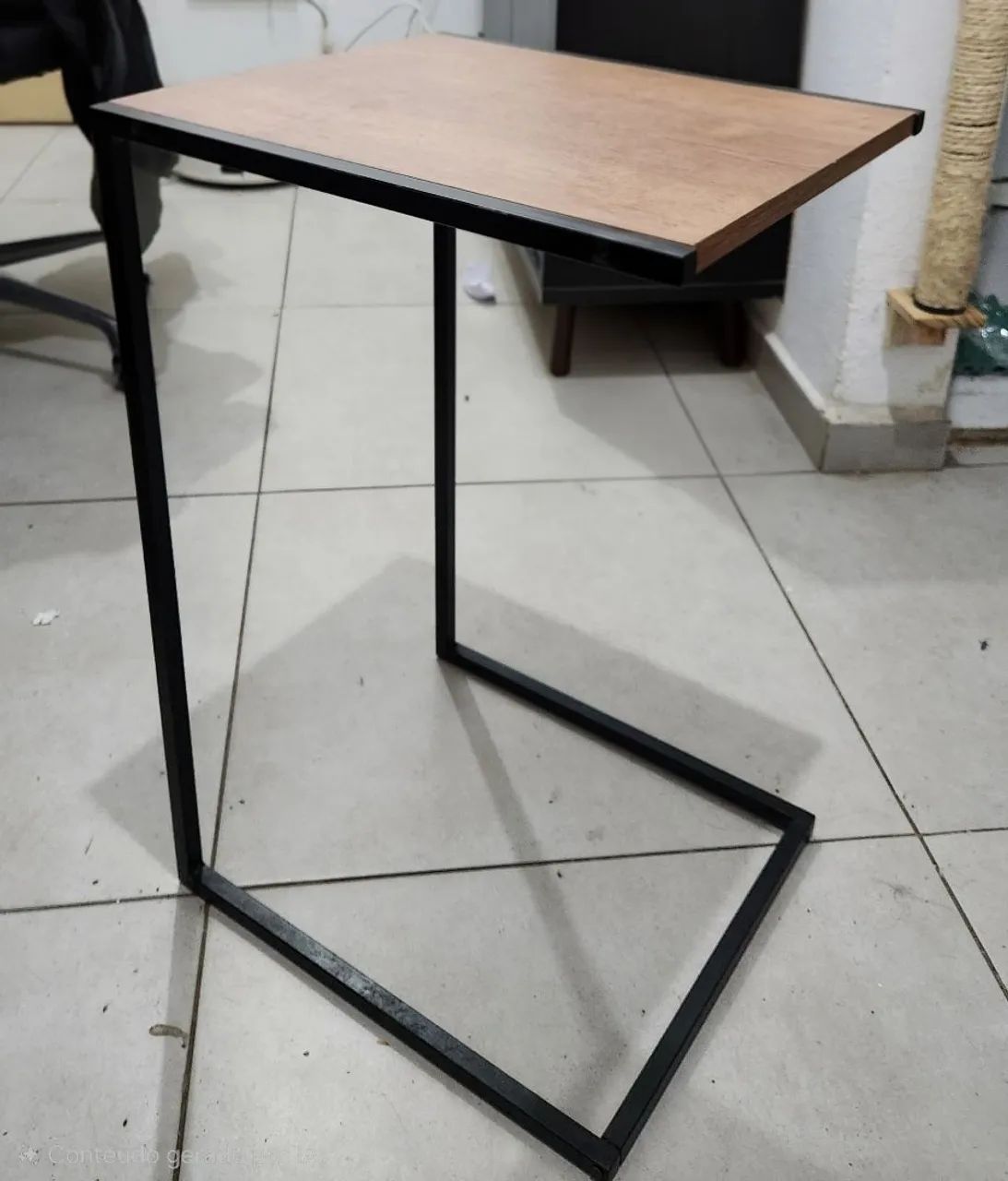 Mesa Lateral de Sofá - Estilo Industrial - Foto 2