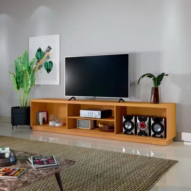 RACK AREZZO 2,20M  100% MDF. PRONTA ENTREGA. - Foto 4
