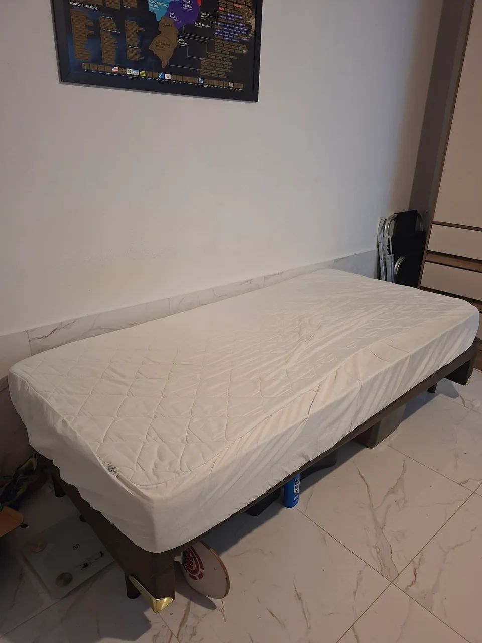 Cama - Colchão Excelente D33 + Box 