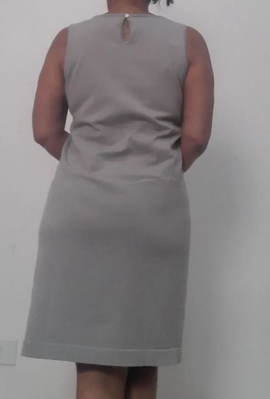 vestido cinza em malha marisa - Foto 4
