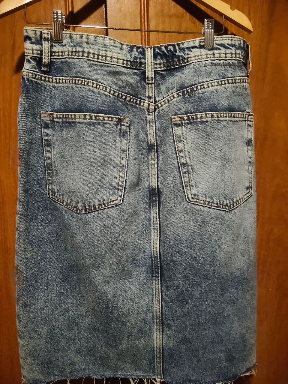 Saia jeans tom azul  - Foto 2