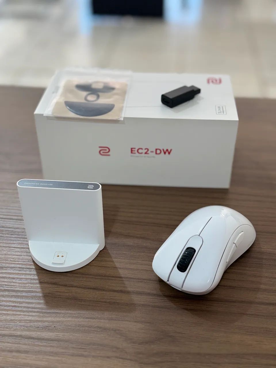 Mouse Zowie EC2-DW 60g branco - Foto 3