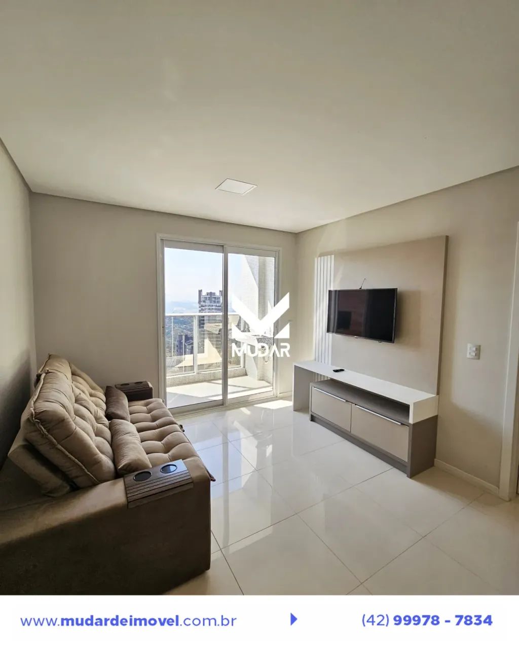 Apartamento novo e mobiliado 3 quartos sendo 1 suíte Edifício Pablo Vilaró - Foto 2