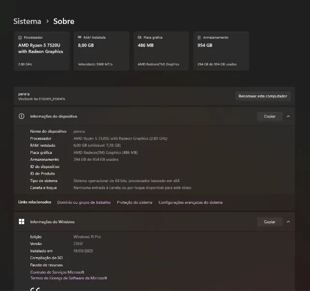Notebook ASUS AMD Ryzen 5 7520U, 8GB RAM, 1TB SSD - Foto 5
