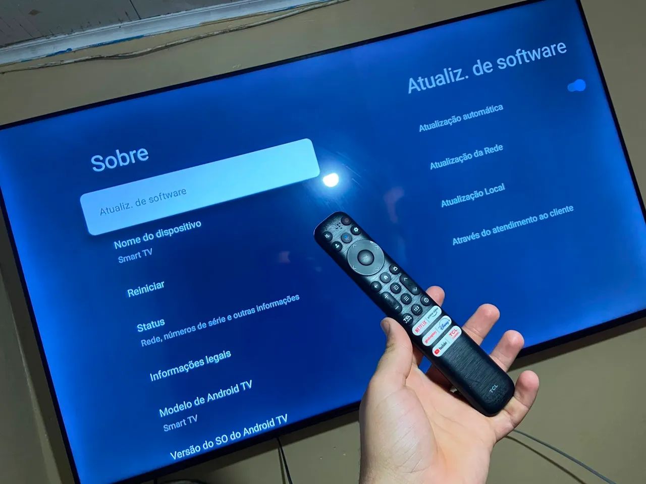 TV 55 pegadas TCL nova - Foto 2