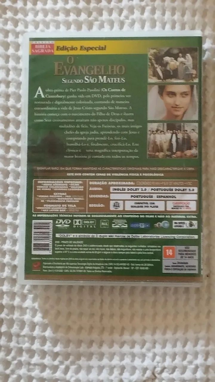 DVD original "Evangelho segundo São Mateus" - Foto 2