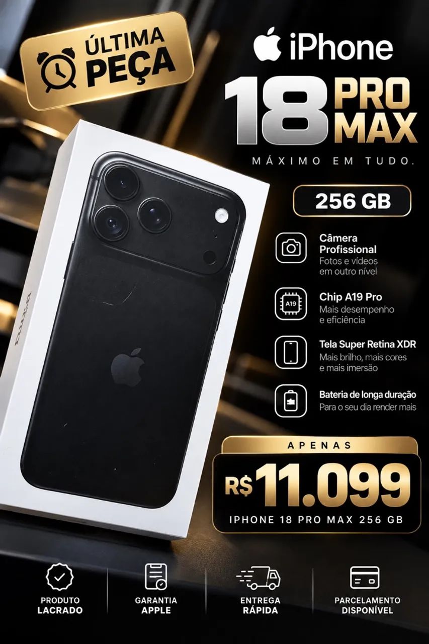 iPhone 18 pro max lacrado 
