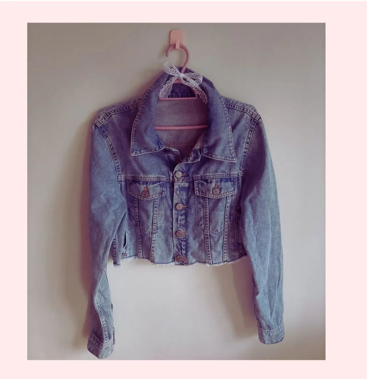 Jaqueta Jeans Rosa Chá 