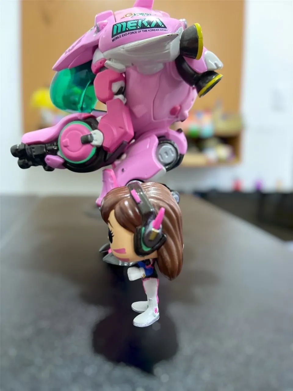 Funko Pop D.Va com MEKA #177 Overwatch - Conjunto sem caixa - DVa Blizzard - Foto 5