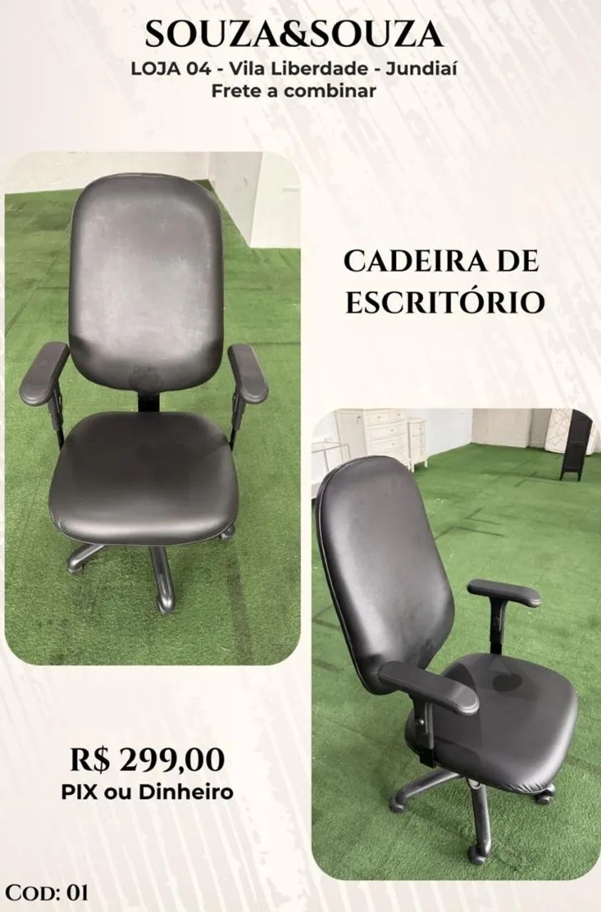 Cadeiras para escritório com rodinhas - Foto 5