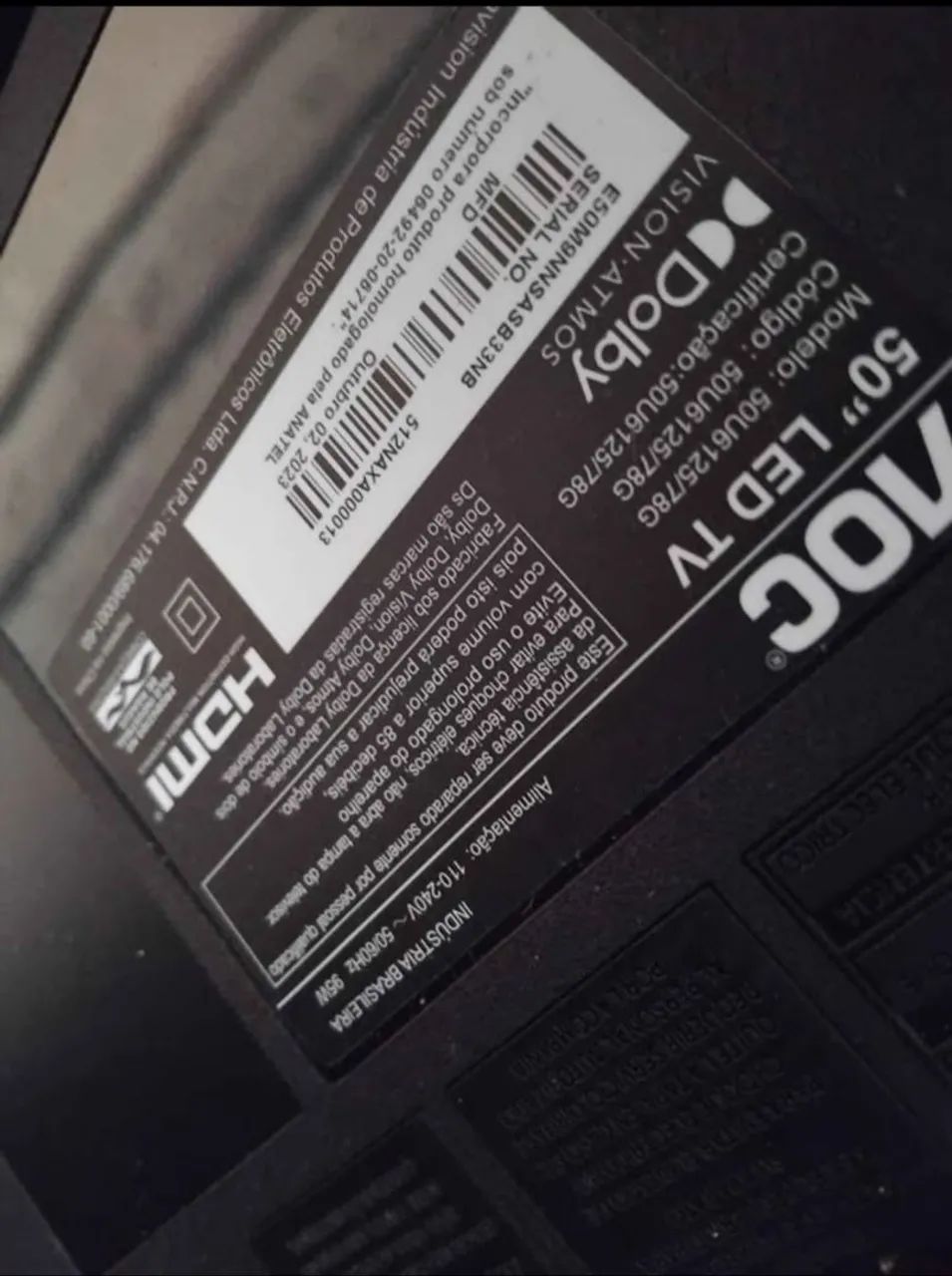 Lote 4 tvs aoc roku 50" polegadas  tela quebrada  - Foto 2