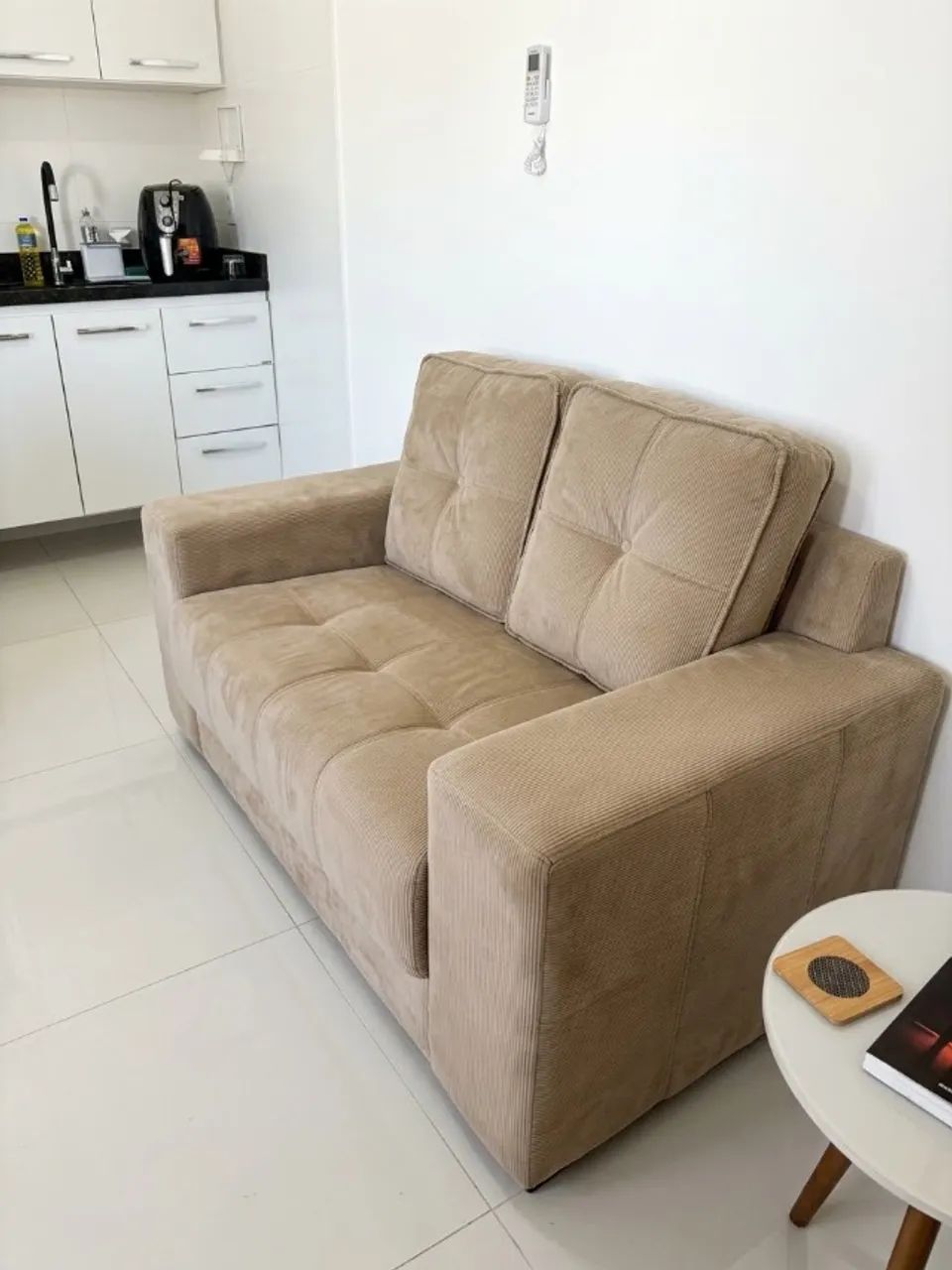 Sofá 2 Lugares Bege - Excelente Estado!