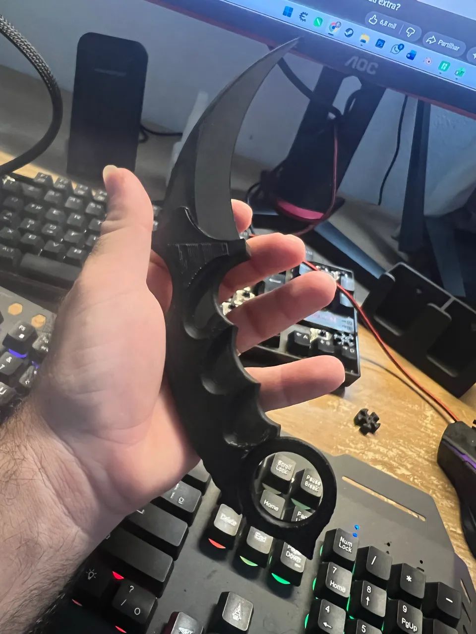 Faca Karambit Spartan Knives - Preto CS:GO