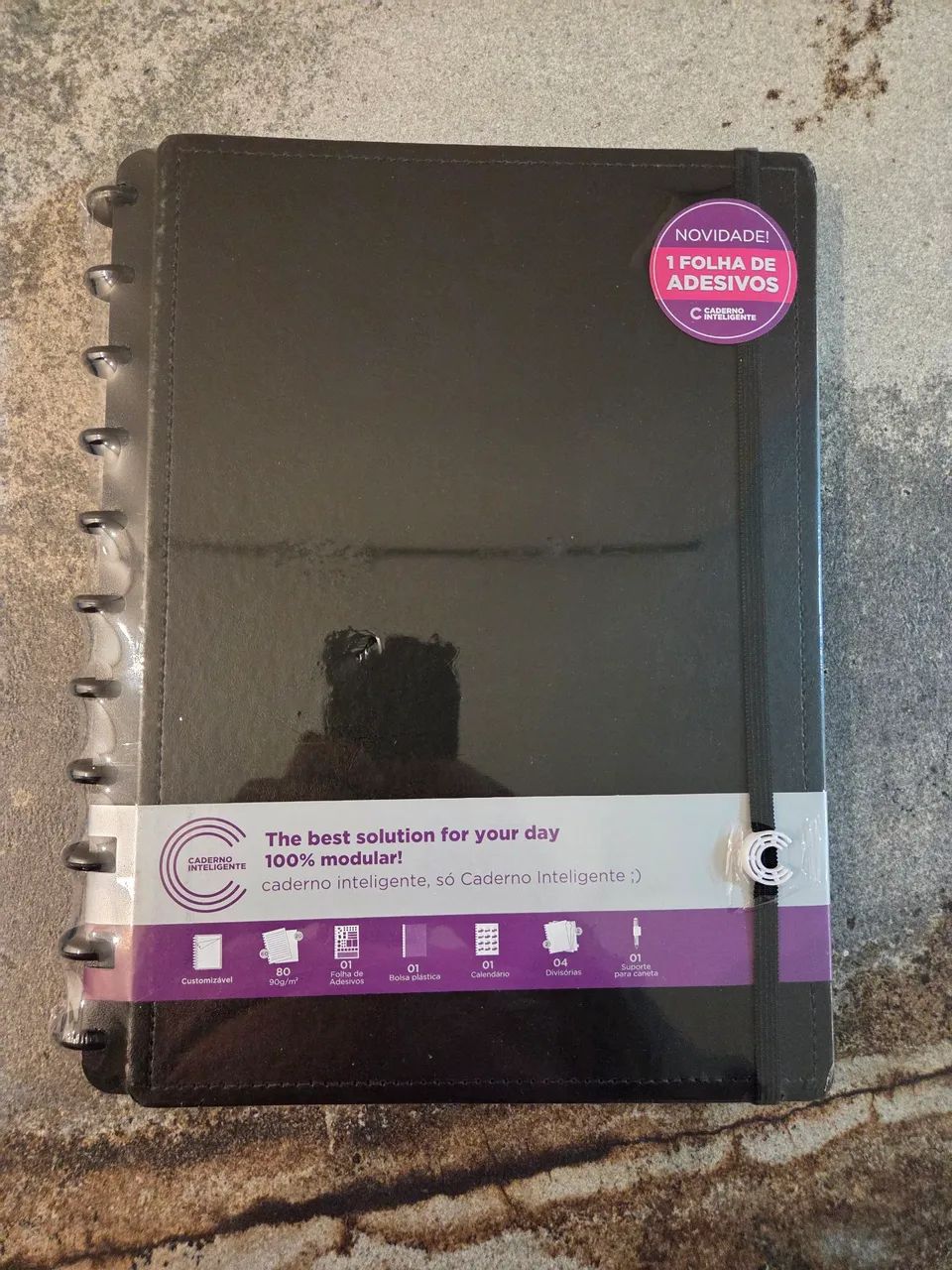 Caderno Inteligente Original, Grande, Black, 215x280mm, 80 Folhas