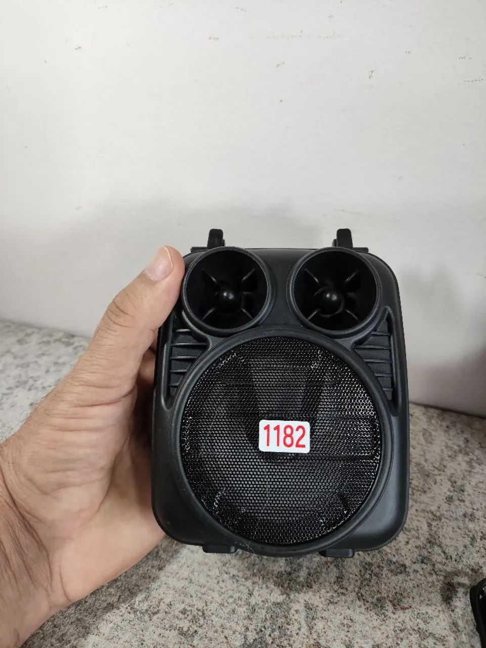 Mini Caixa De Som Bluetooth Com Radio FM E Led - Foto 3