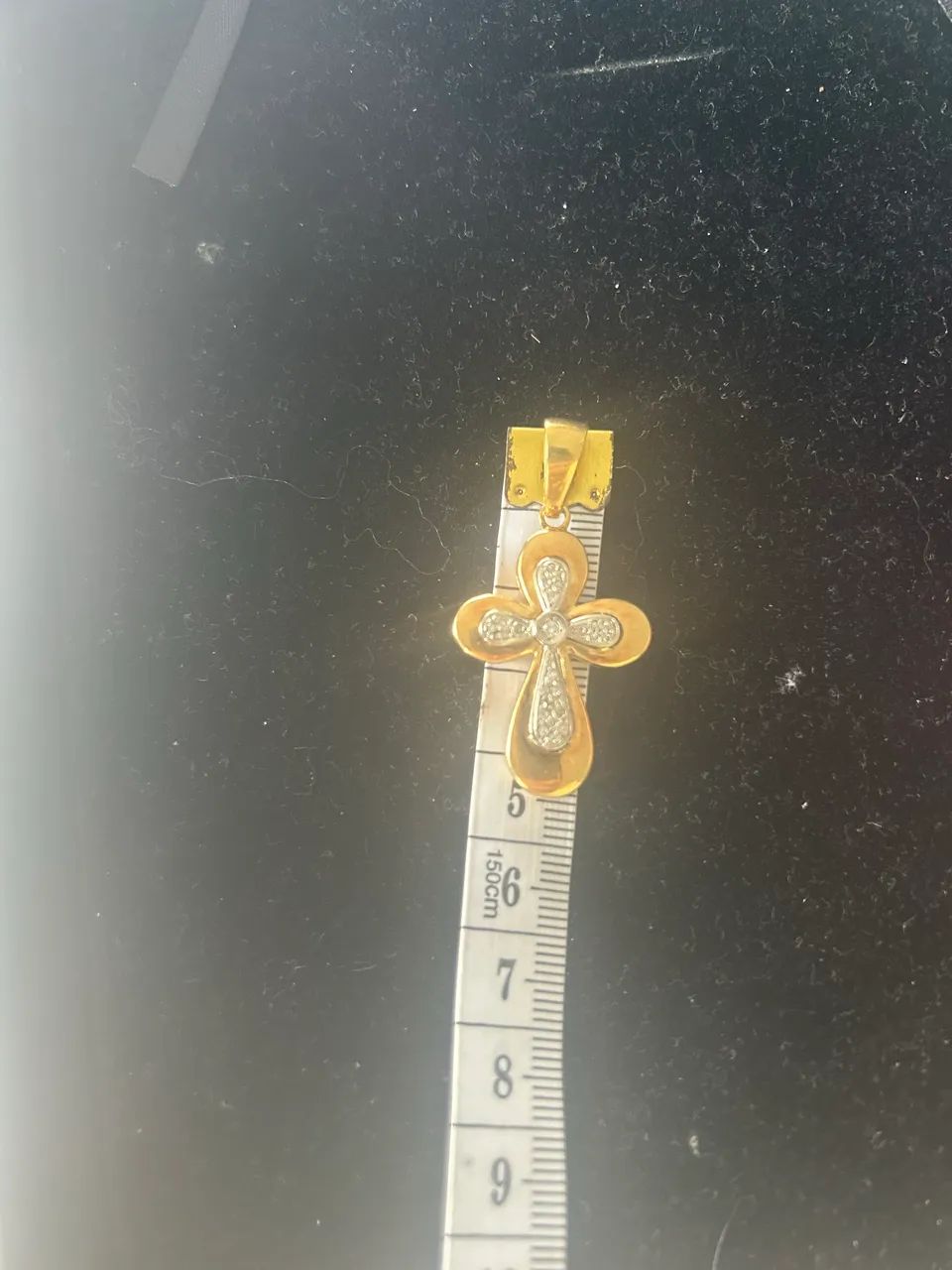 Pingente ouro 18k 750 com diamantes. - Foto 4