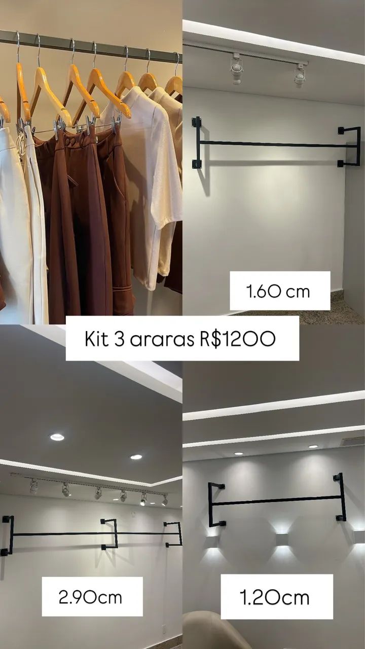 Araras para loja 