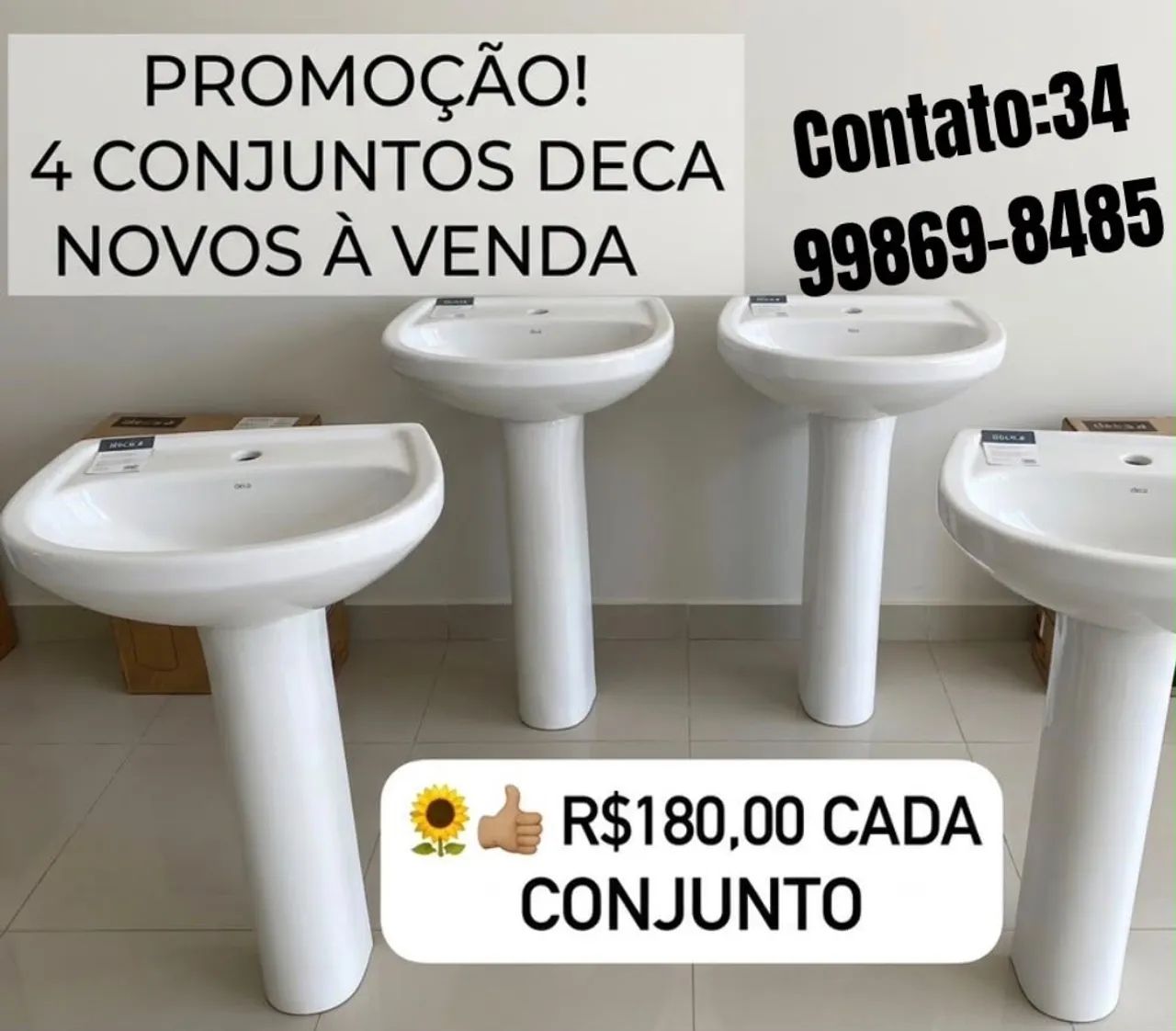 Pia + coluna deca