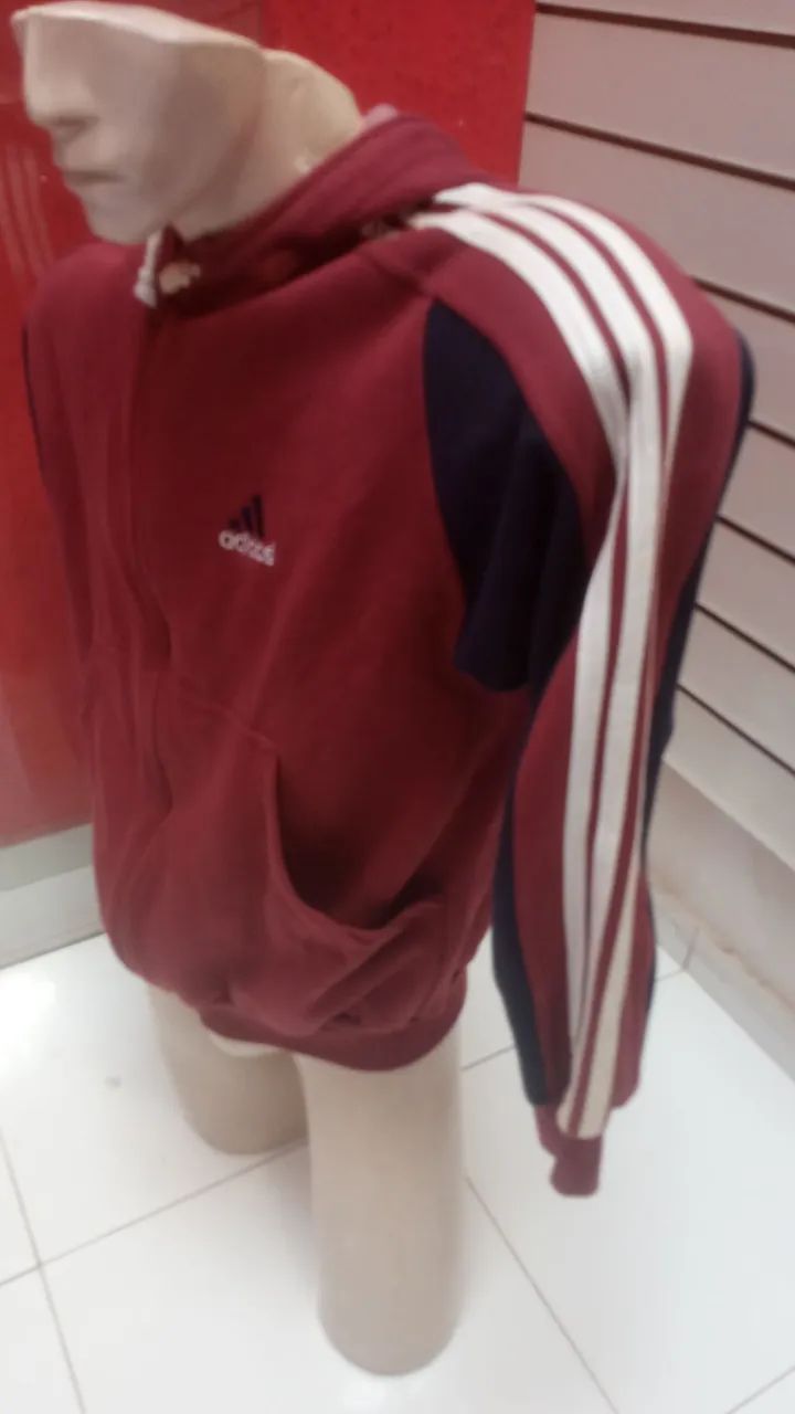 BLUSA DE MOLETON ADIDAS ORIGINAL ANOS 90 NOVA - Foto 2