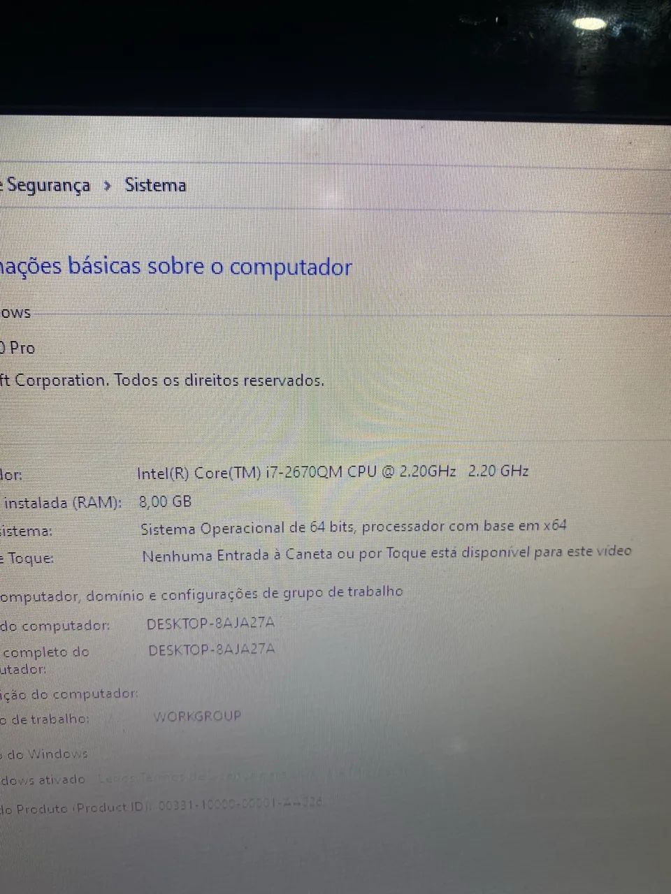Notebook Core i7 SSD 480GB 8GB RAM Placa de vídeo dedicada Radeon - Foto 2