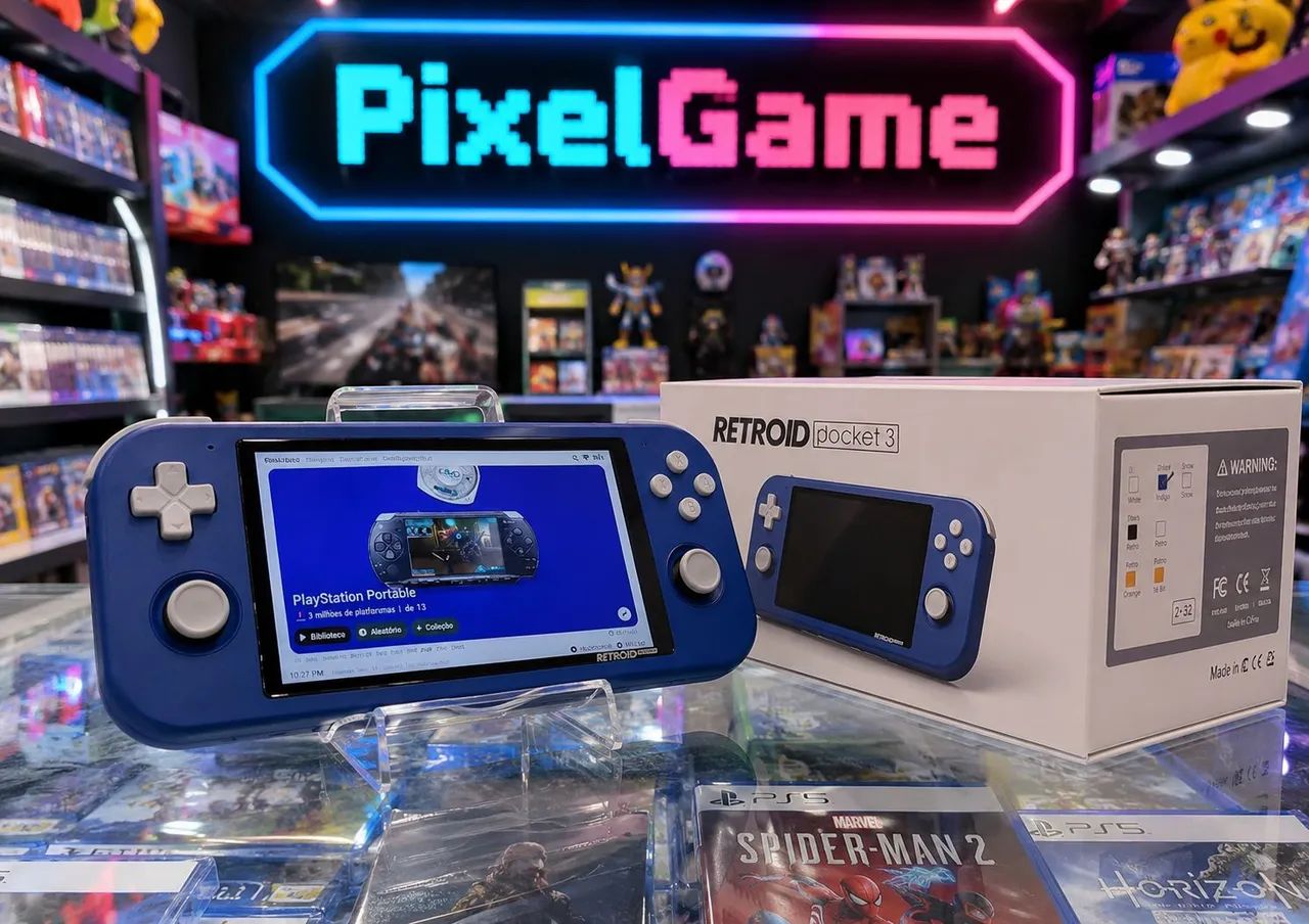 RETROID pocket 3 本体のみ Retroid Pocket 3 com Sistema Android - Consoles de Vídeo Game