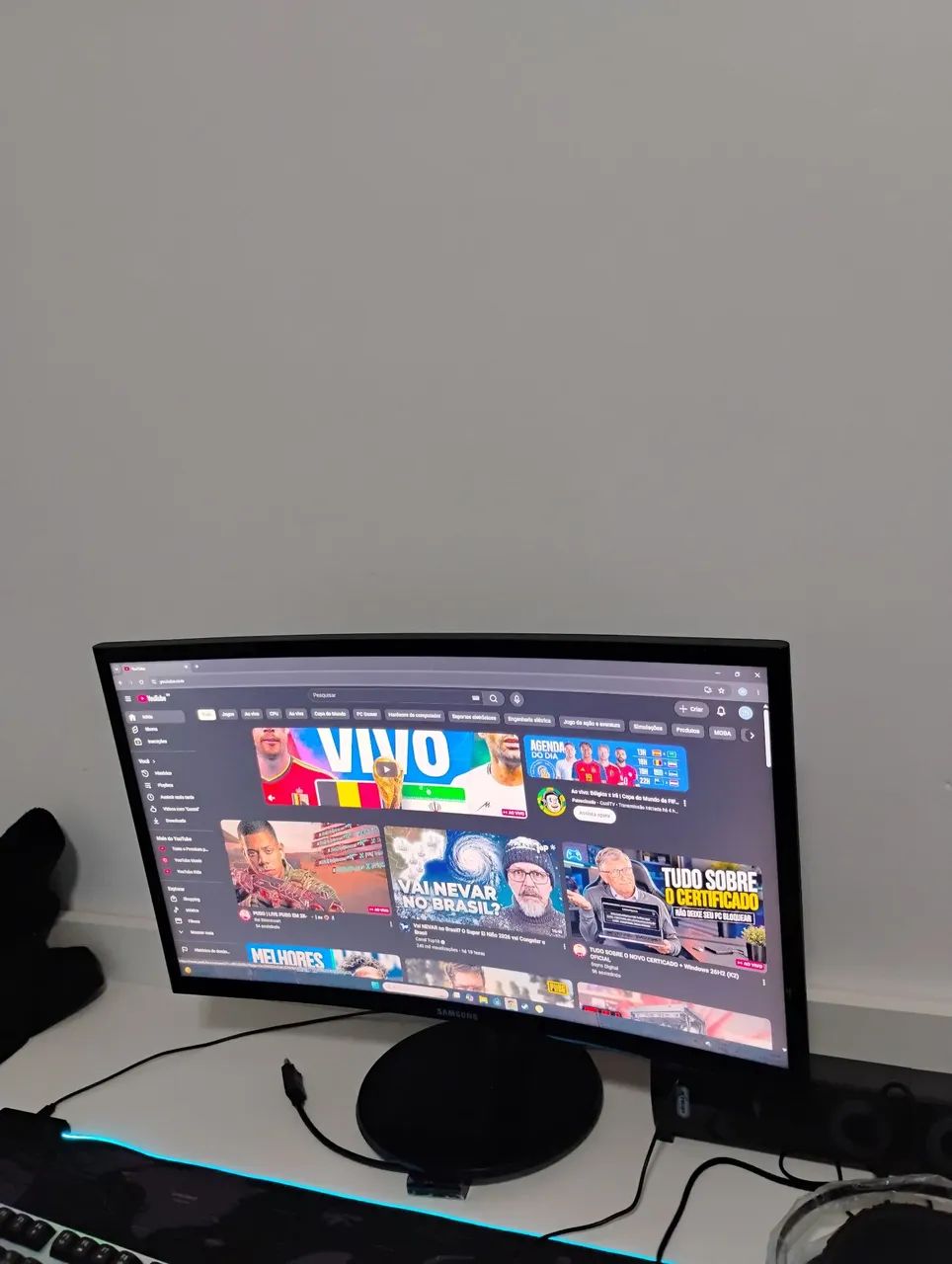 Monitor curvo Samsung 24 polegadas - Foto 5