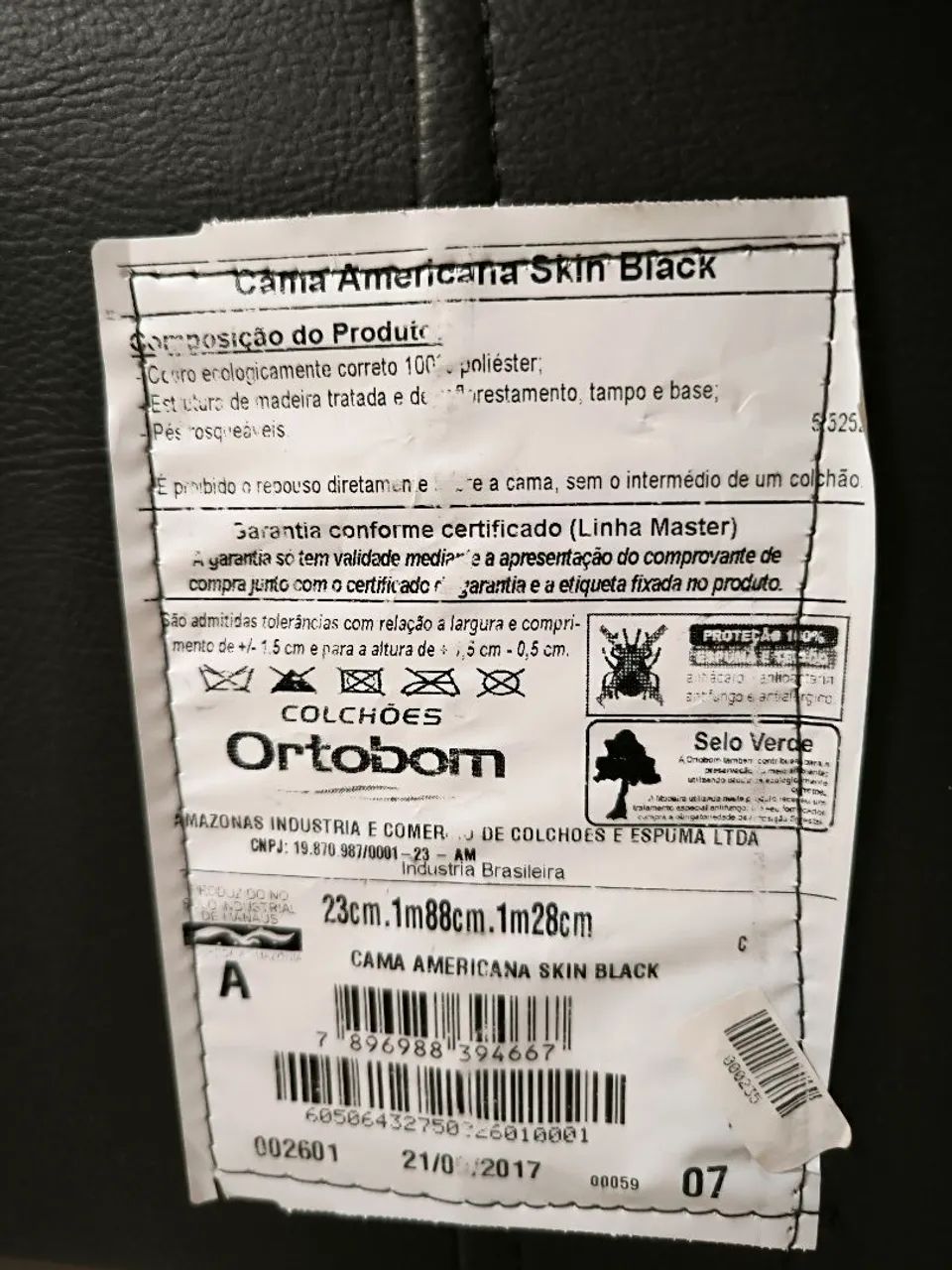 Cama Box Ortobom Viúva Skin Black - Foto 5