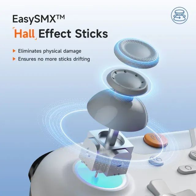 Controle Gamer EasySMX X05 Multiplataforma - Hall Effect (Anti-Drift)