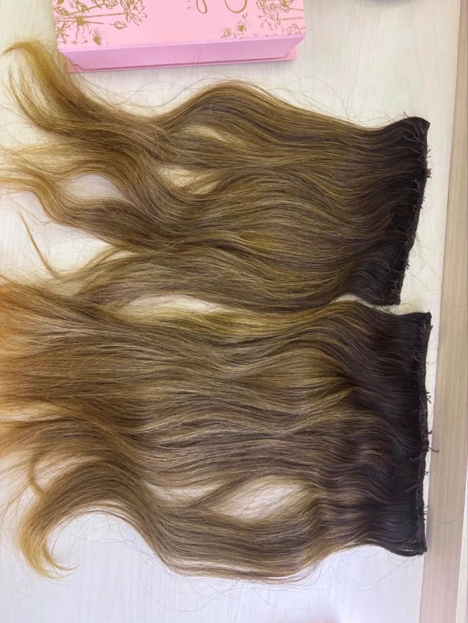 Mega hair loiro 40cm cabelo humano