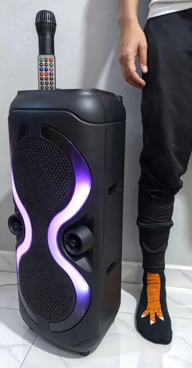 Caixa de som Bluetooth com rádio FM 1500e PMPO  - Foto 3