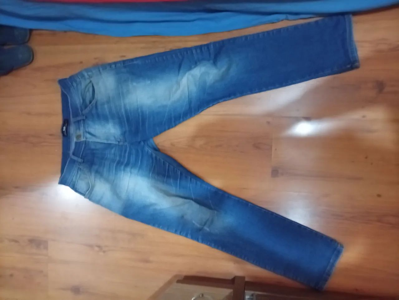 Calça masculina 42 Stone whash - Foto 5