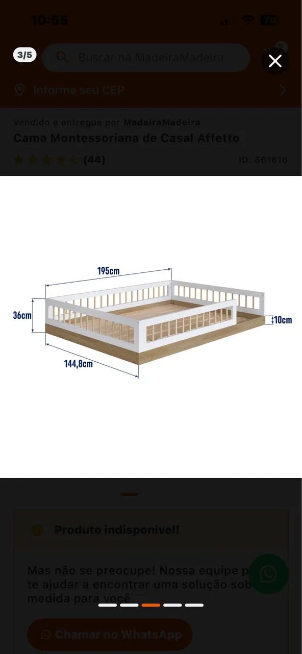 Cama montessoriana casal  - Foto 2