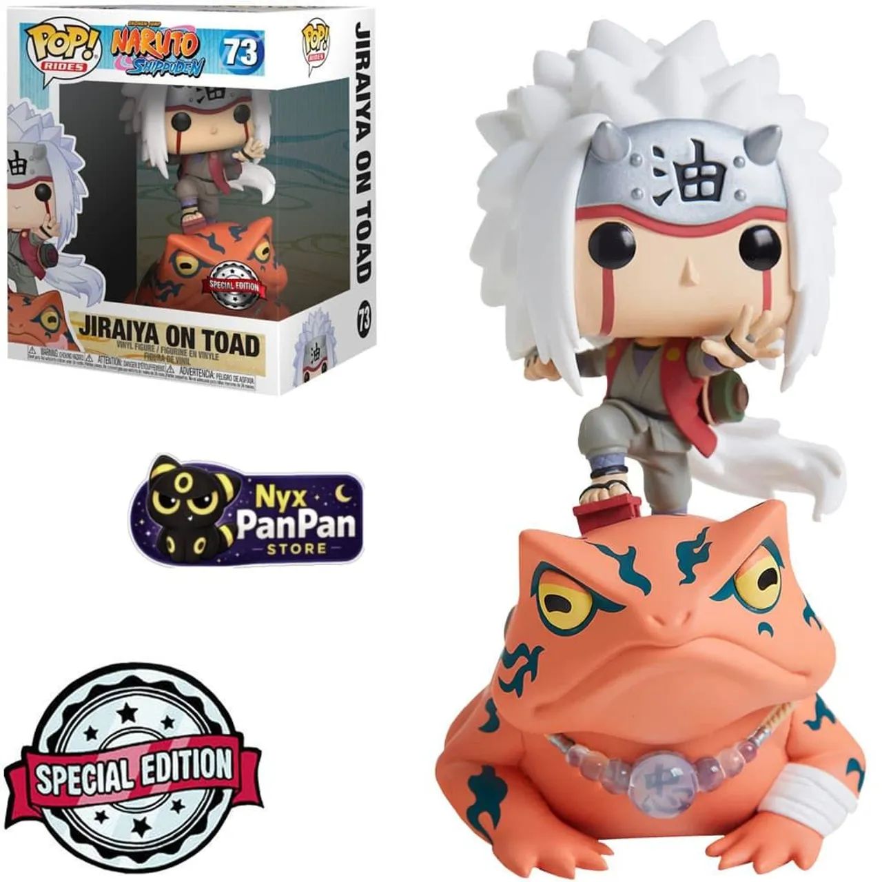 Funko Pop  Jiraiya on Toad #73 Naruto Shippuuden 