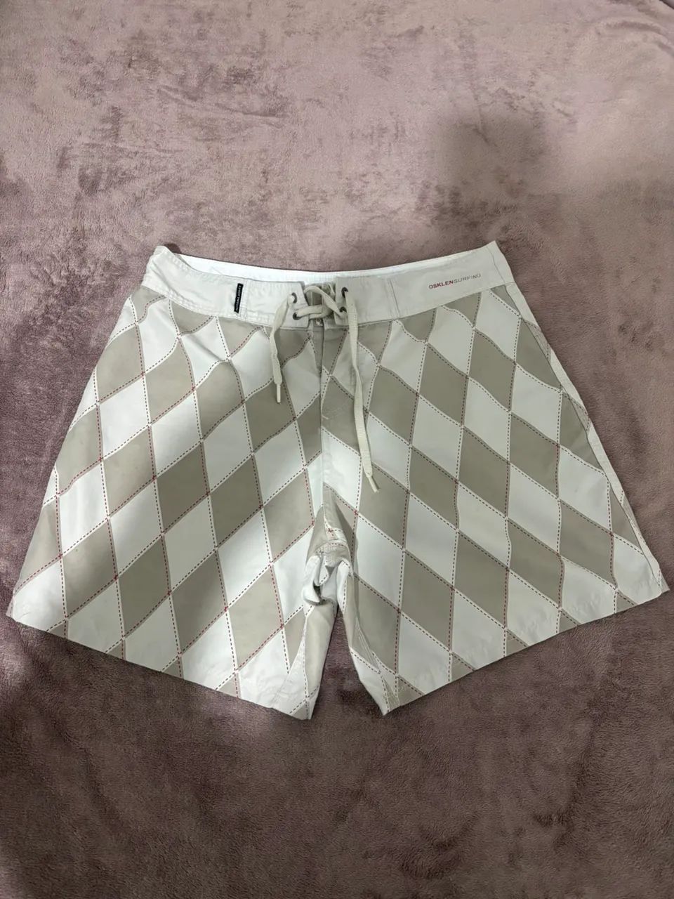 Bermuda de água Osklen surfing Aqua-Original (estampa losango)