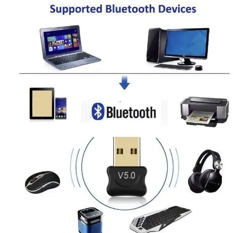 Adaptador e receptor bluetooth USB 5.0 Pc Notebook caixinha de som - Loja física - Foto 2