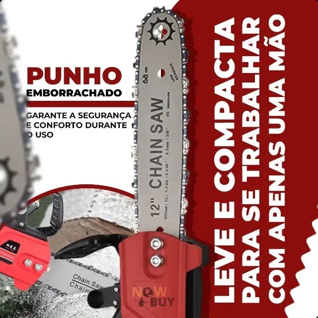 Moto Serra Elétrica 1200w 12 Polegadas Com Duas Baterias 48v - Foto 2