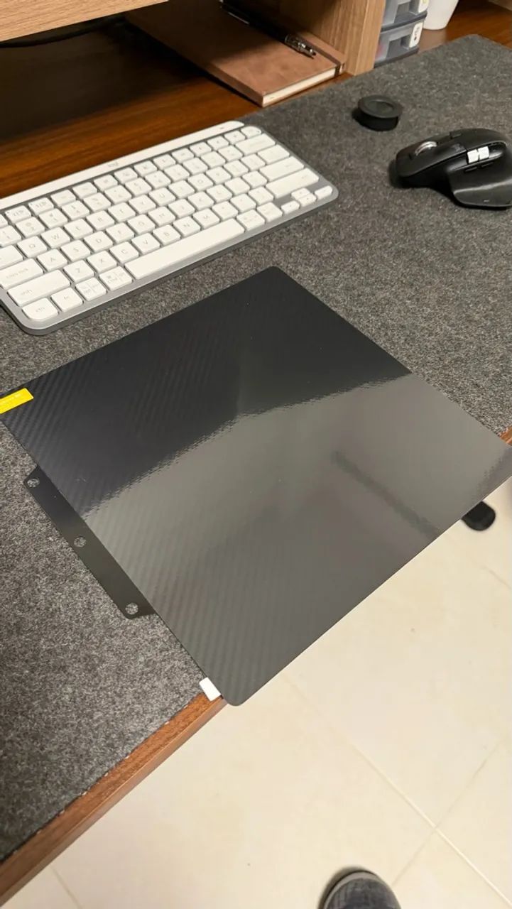 Placa de impressão flashforge AD5X fibra de carbono - Foto 2