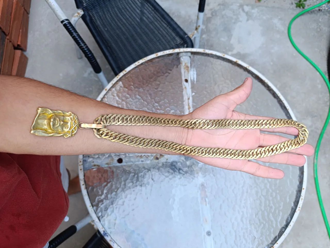 Corrente de moeda antiga  - Foto 2