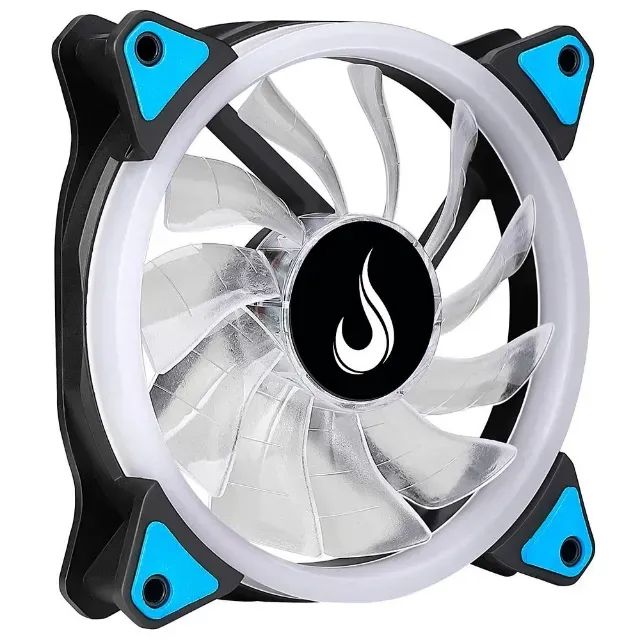 Kit 6 Fans Rise Mode Galaxy LED Azul 120mm - Foto 6