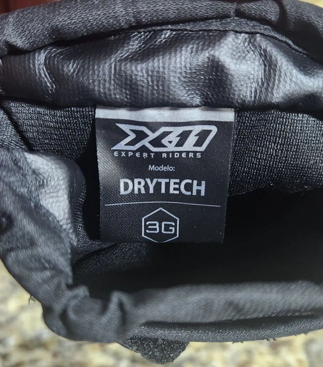Luva Dry Tech Preto Impermeável Proteção Marca: X11 - Foto 2
