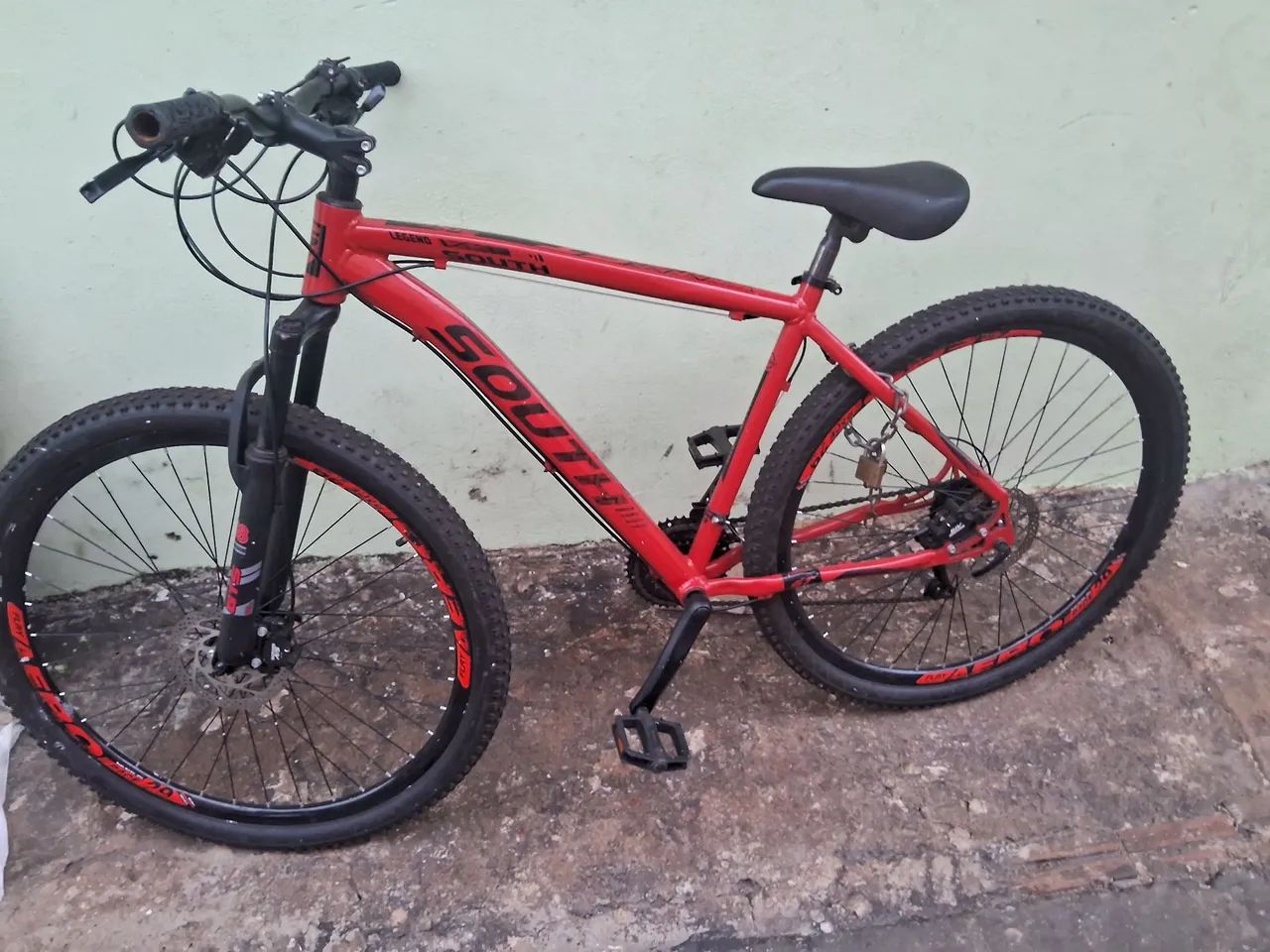 bicicleta aro 2o freio e amortecedor hidrauloco