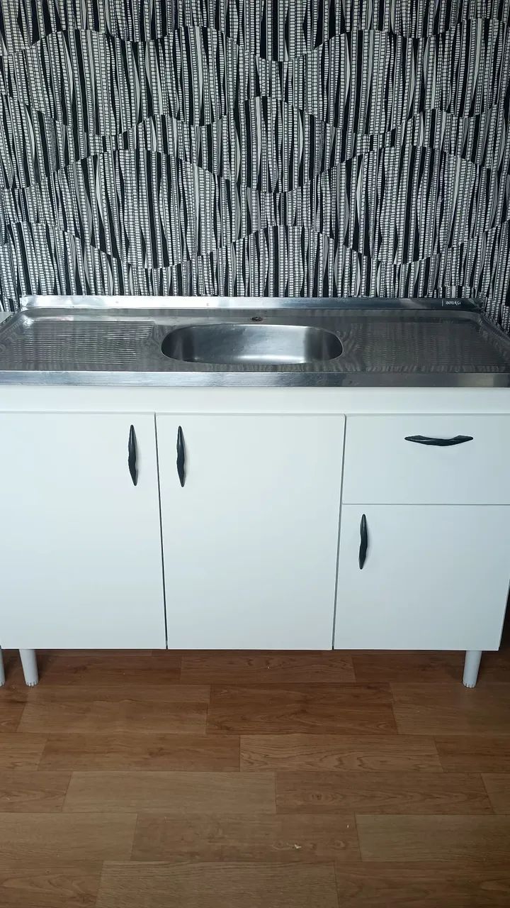 Cozinha em MDF com cuba inox - Foto 3