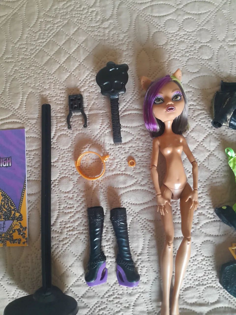 Boneca monster high clawdeen wolf new scaremester  - Foto 3