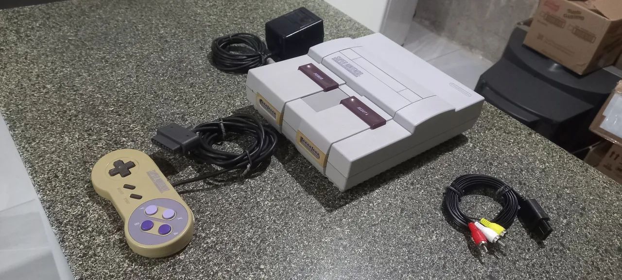 Super Nintendo fat completo