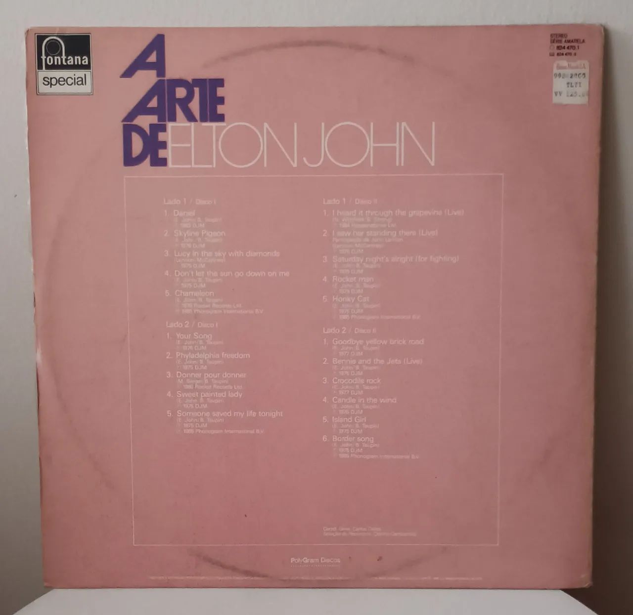A arte de Elton John. 2 LPs. Imperdível!!  - Foto 2